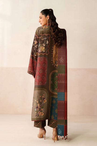 MP3397-Baroque - Winter 3PC Karandi Digital Print Dress