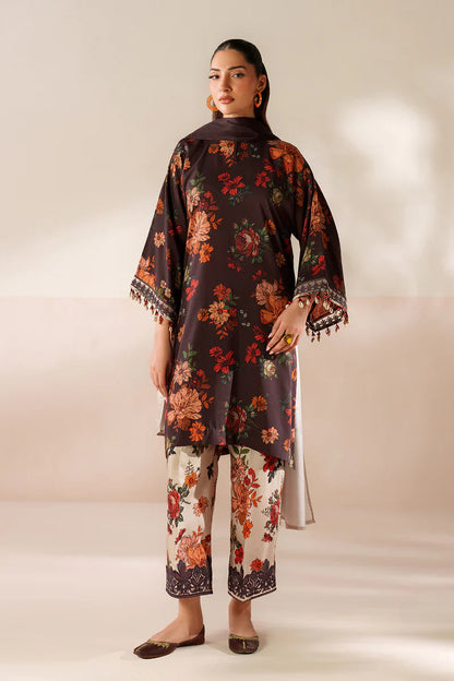 MP33404-Baroque - Winter 3PC Karandi Digital Print Dress