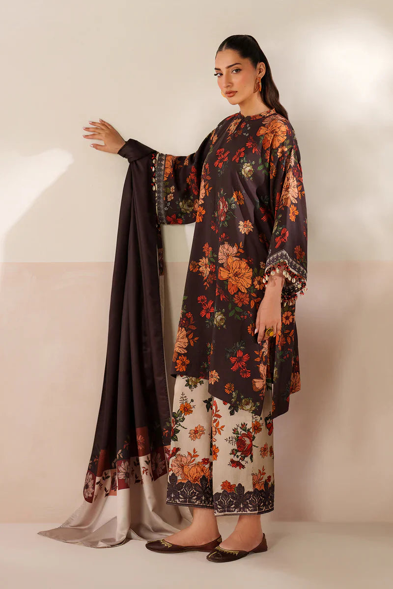 MP33404-Baroque - Winter 3PC Karandi Digital Print Dress