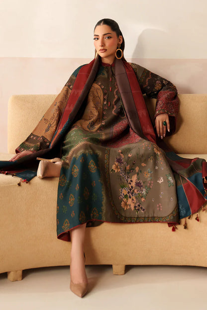 MP3397-Baroque - Winter 3PC Karandi Digital Print Dress