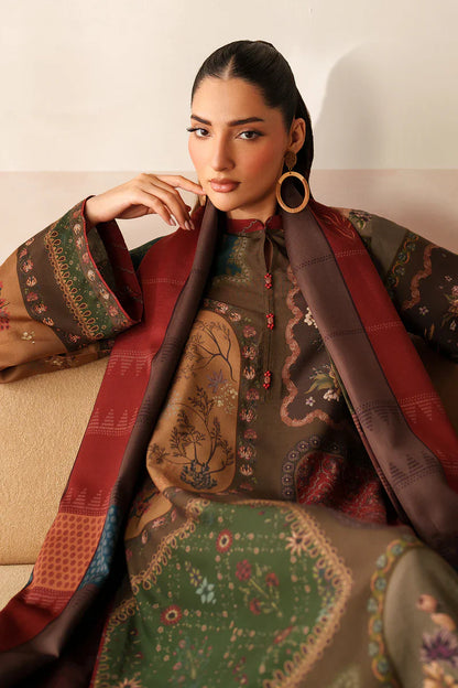 MP3397-Baroque - Winter 3PC Karandi Digital Print Dress