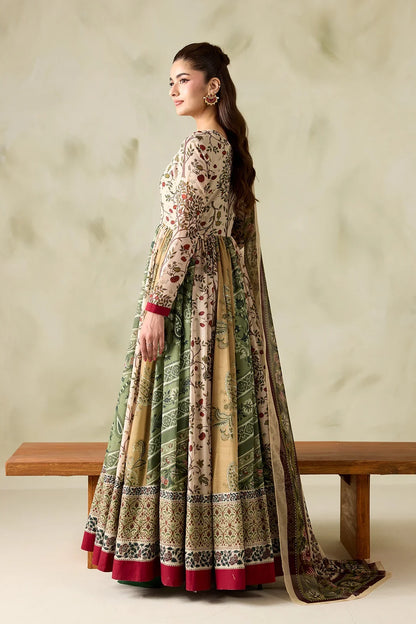 MP1326 - Baroque - Winter 3PC Karandi Digital Print Frock Dress