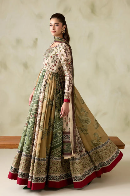 MP1326 - Baroque - Winter 3PC Karandi Digital Print Frock Dress