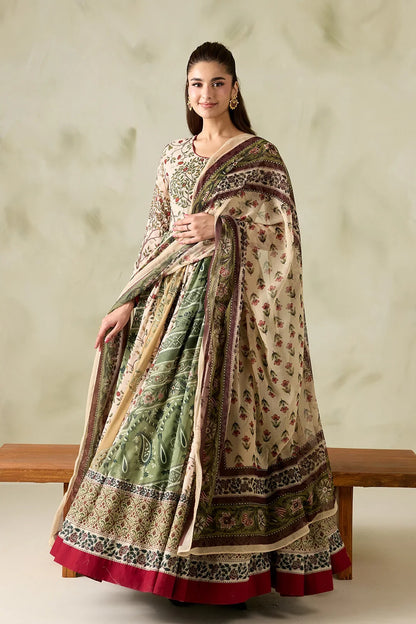 MP1326 - Baroque - Winter 3PC Karandi Digital Print Frock Dress