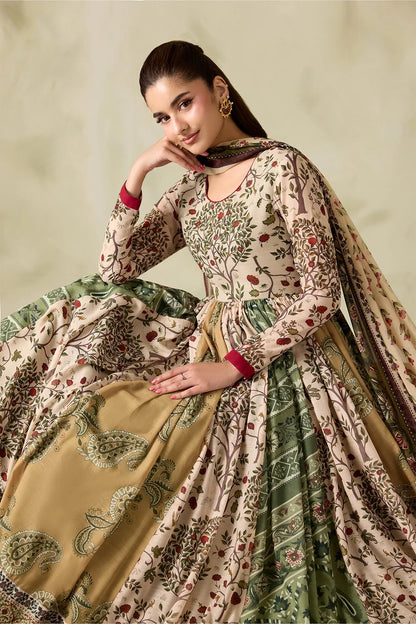 MP1326 - Baroque - Winter 3PC Karandi Digital Print Frock Dress