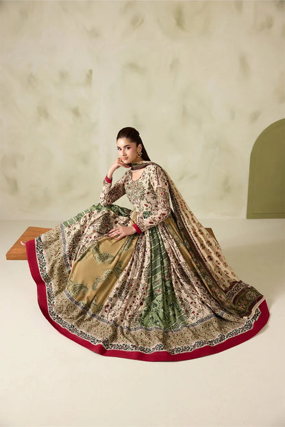 MP1326 - Baroque - Winter 3PC Karandi Digital Print Frock Dress
