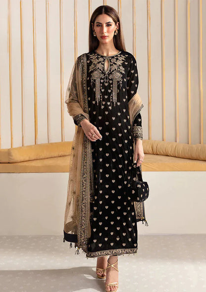 MP2020  Baroque Embroidered Velvet 3piece suit - Rs.12,000.00 Rs.6,499.00