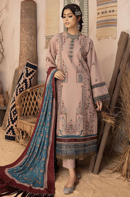 mp 3350 Bin ilyas - Winter 3PC Dhanak Embroidered Suit