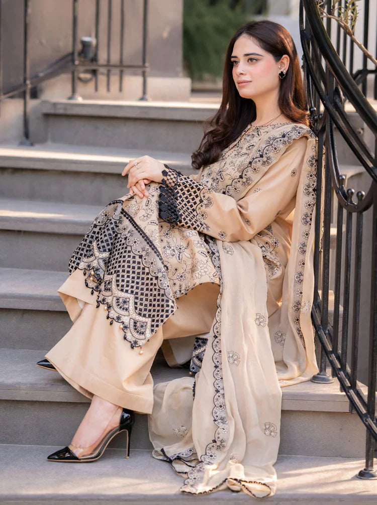 MP1077 Breeze- 3PC Lawn Embroidered Suit - Rs.9,000.00 Rs.4,999.00