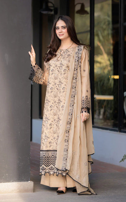MP1077 Breeze- 3PC Lawn Embroidered Suit - Rs.9,000.00 Rs.4,999.00