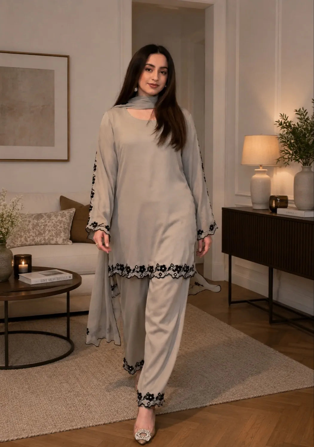 MP1249 - Maliha - Summer-3PC Lawn Embroidered Suit
