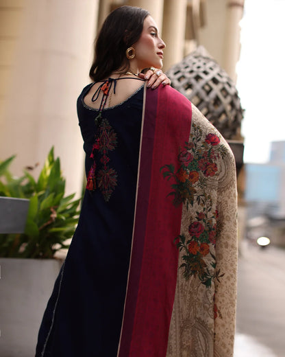 MP1318 - Charizma - Winter 3PC Dhanak Embroidered Suit