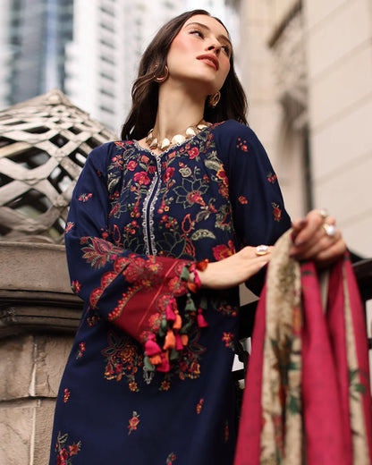 MP1318 - Charizma - Winter 3PC Dhanak Embroidered Suit
