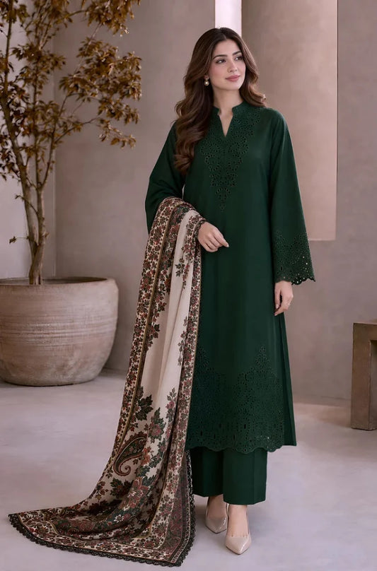 MP1356 - Charizma - Winter 3PC Dhanak Embroidered Suit