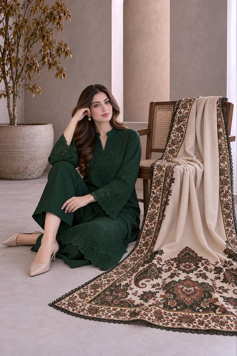 MP1356 - Charizma - Winter 3PC Dhanak Embroidered Suit