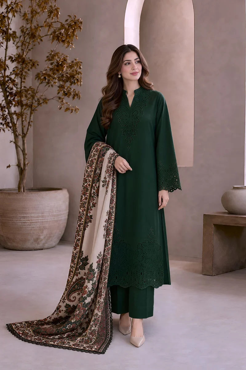 MP1356 - Charizma - Winter 3PC Dhanak Embroidered Suit