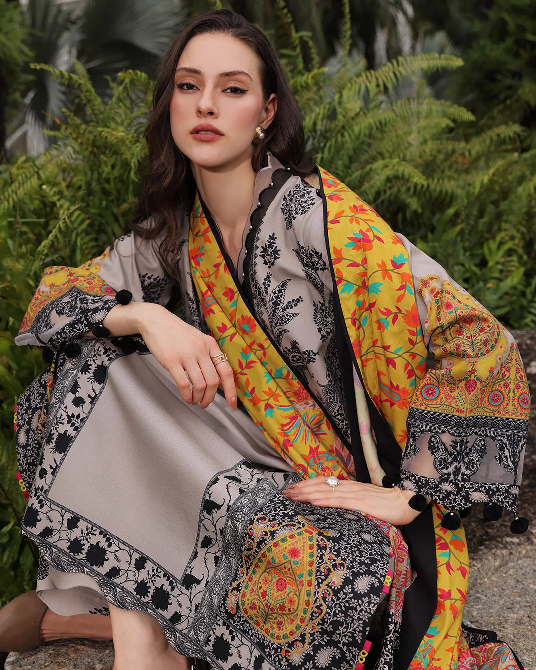 MP1343 - Charizma - Winter 3PC Karandi Digital Print Dress