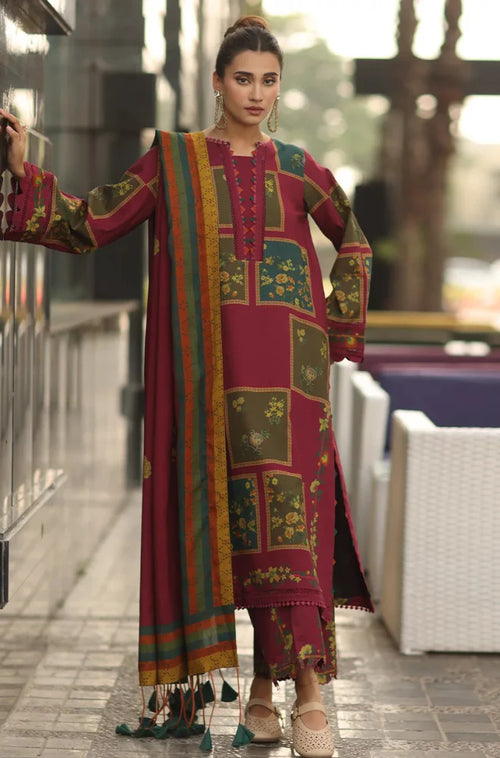 MP33100- Charizma - Winter 3PC Karandi Digital Print Dress