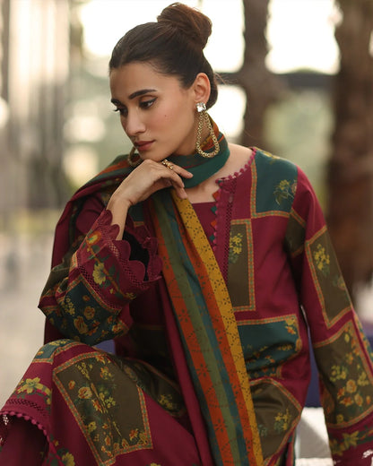 MP33100- Charizma - Winter 3PC Karandi Digital Print Dress