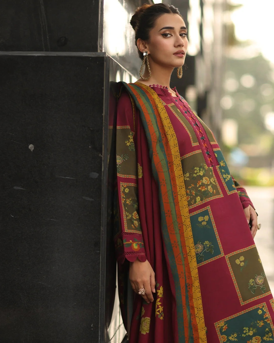 MP33100- Charizma - Winter 3PC Karandi Digital Print Dress