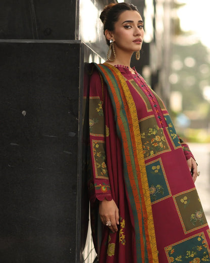 MP33100- Charizma - Winter 3PC Karandi Digital Print Dress