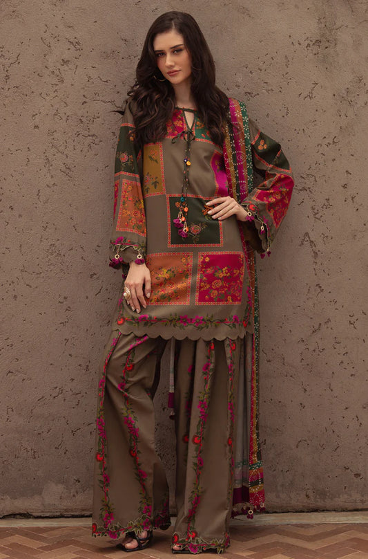 MP3387-Charizma - Winter 3PC Karandi Digital Print Dress