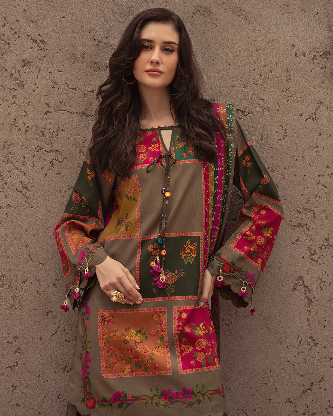 MP3387-Charizma - Winter 3PC Karandi Digital Print Dress