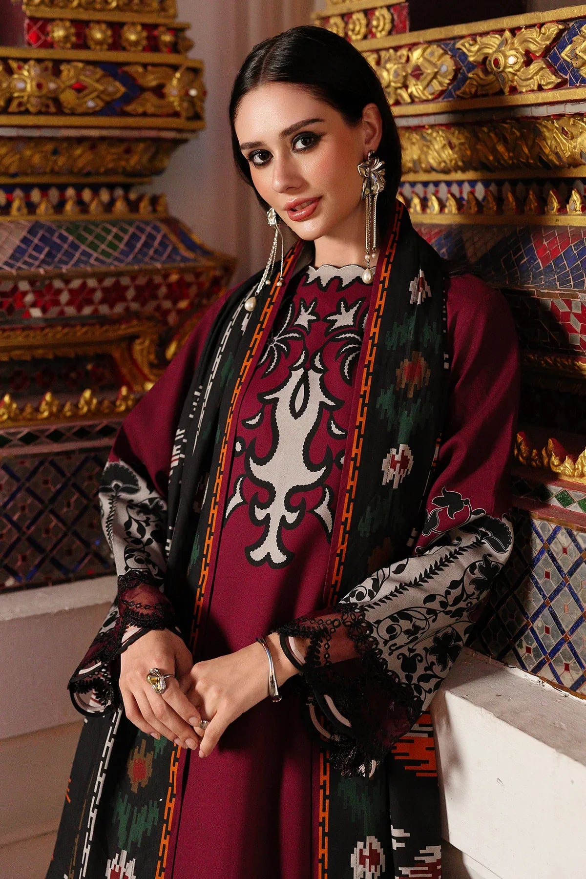 MP3388 Charizma - Winter 3PC Karandi Digital Print Dress