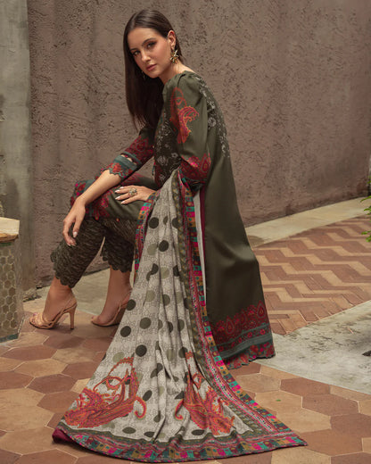 MP3393 - Charizma - Winter 3PC Karandi Digital Print Dress
