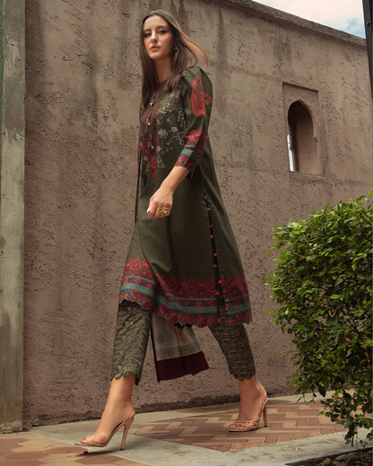 MP3393 - Charizma - Winter 3PC Karandi Digital Print Dress