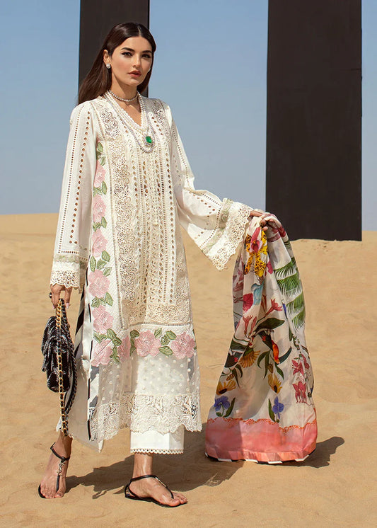 Mp1088 - Crimson - 3PC Lawn ChickenKari Embroidered Suit