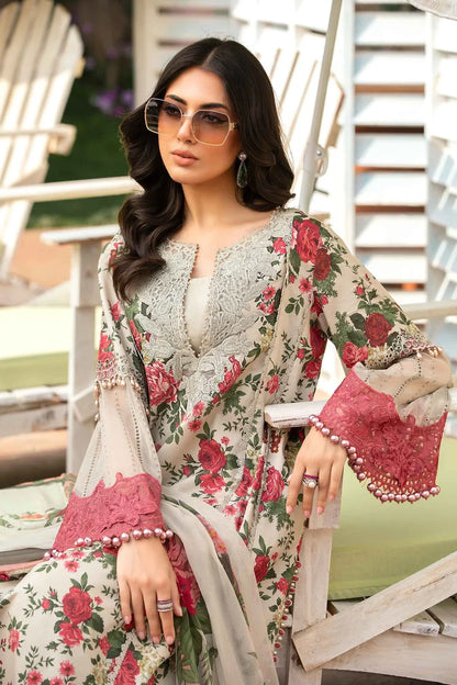 MP785-3 Piece Unstitched Digital Printed Airjet Lawn Suit