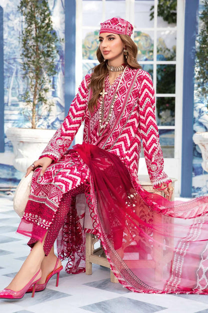 MP792-3 Piece Unstitched Digital Printed Airjet Lawn Suit
