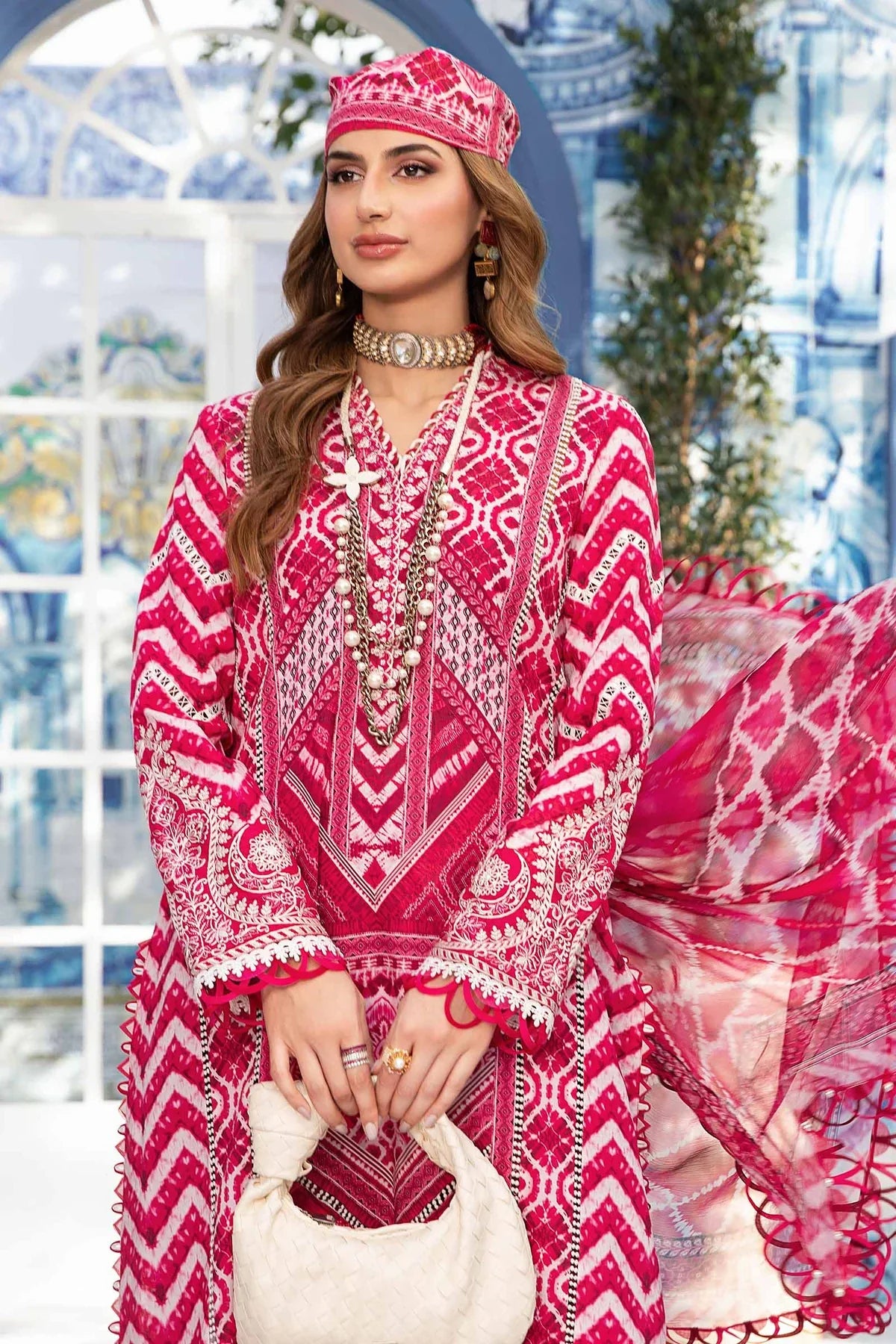 MP792-3 Piece Unstitched Digital Printed Airjet Lawn Suit