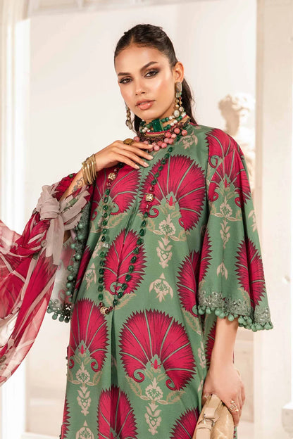 MP788-3 Piece Unstitched Digital Printed Airjet Lawn Suit