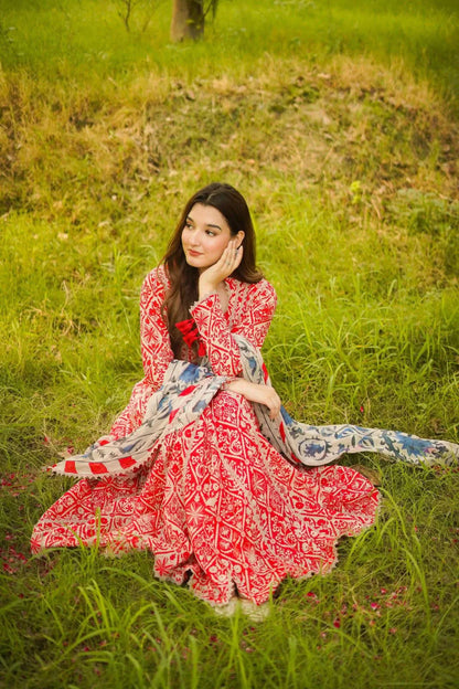 MP1159 - Aneelas - Summer 3PC Lawn Digital Print Dress