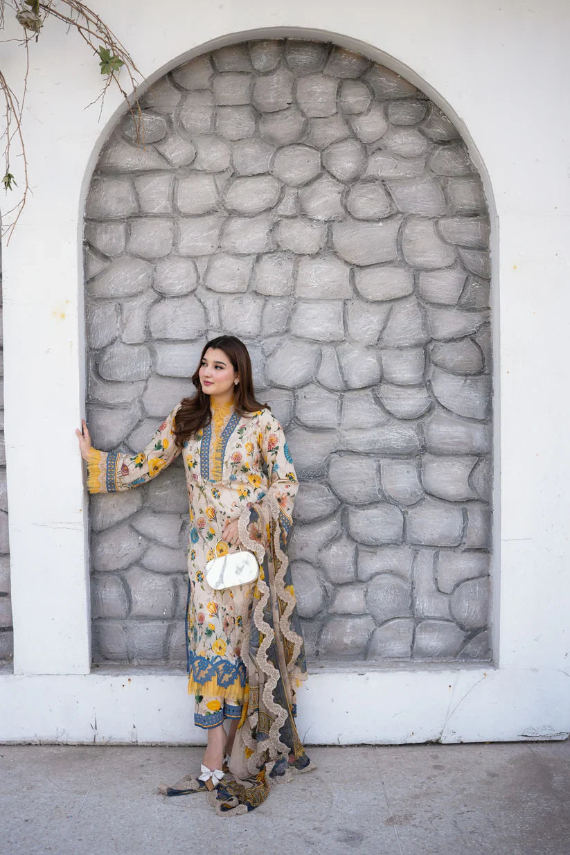 MP1226 - Aneelas - Summer 3PC Lawn Digital Print Dress