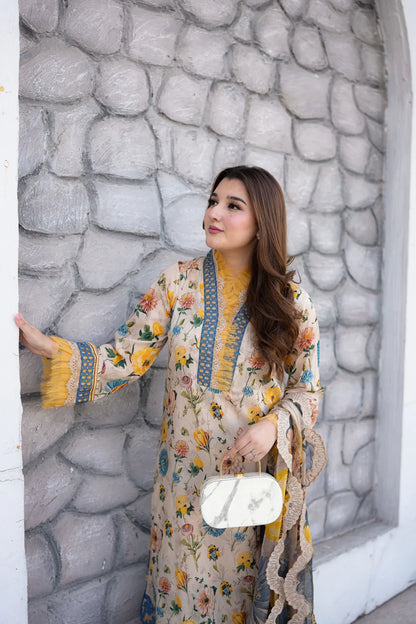MP1226 - Aneelas - Summer 3PC Lawn Digital Print Dress
