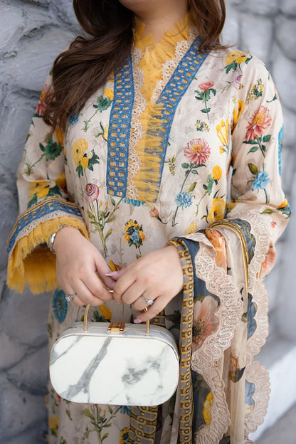MP1226 - Aneelas - Summer 3PC Lawn Digital Print Dress