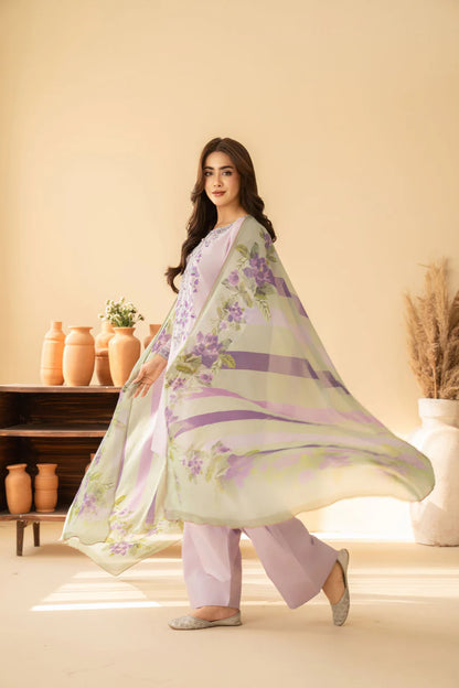 MP1211 - Tiraz - Lawn Embroidered 3pc suit
