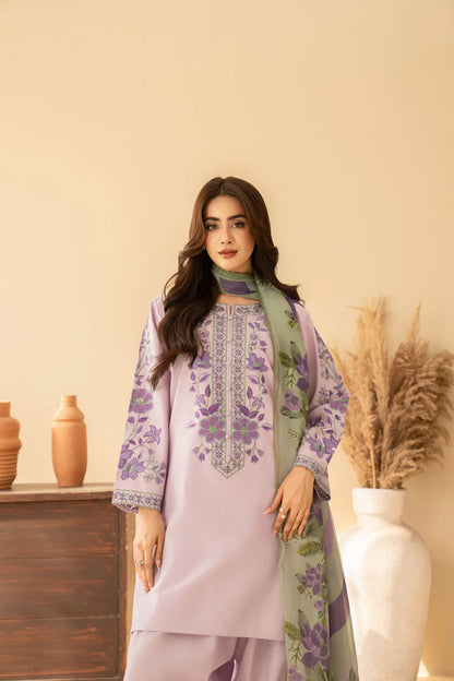 MP1211 - Tiraz - Lawn Embroidered 3pc suit