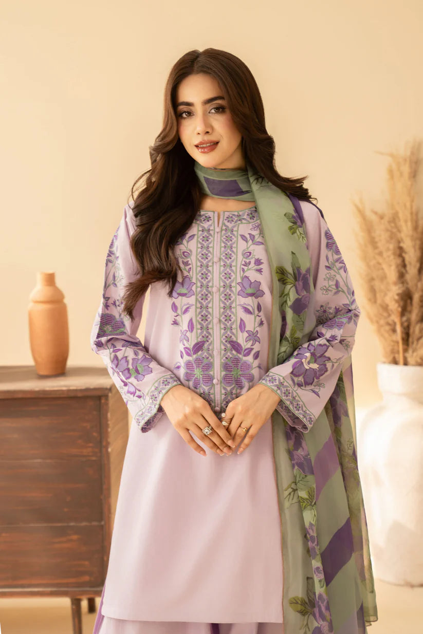 MP1211 - Tiraz - Lawn Embroidered 3pc suit