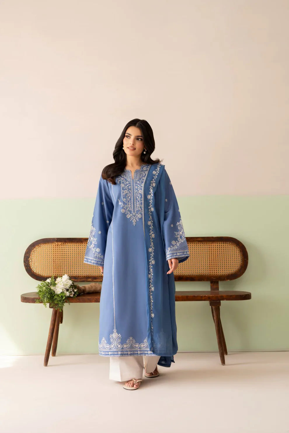 MP1206 - Cross Stitch - Summer-3PC Lawn Embroidered Suit