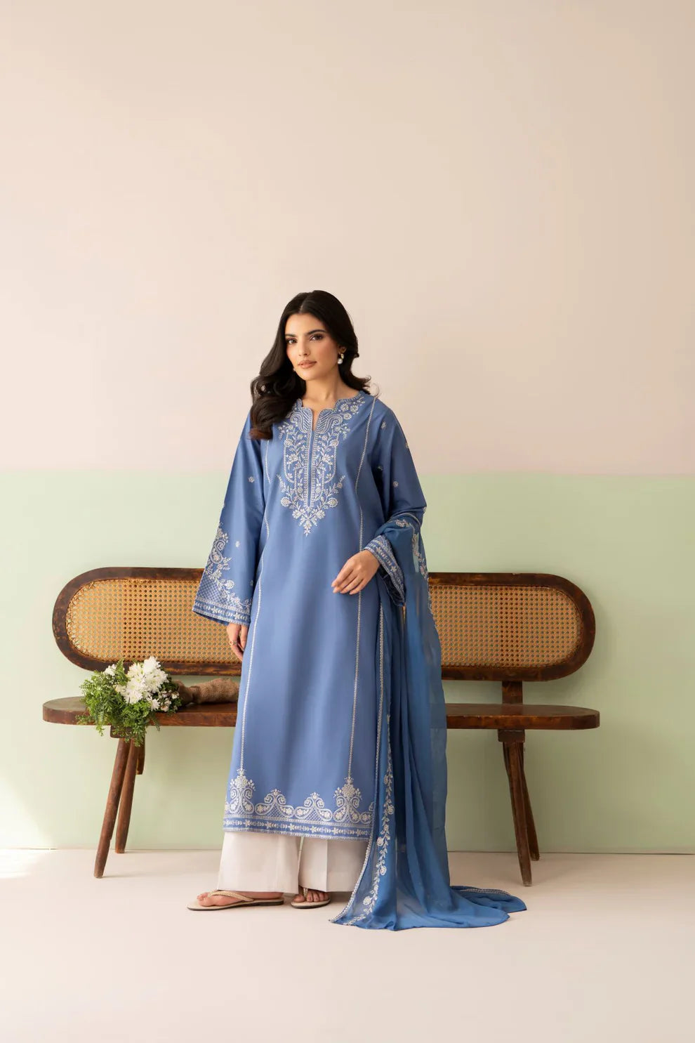 MP1206 - Cross Stitch - Summer-3PC Lawn Embroidered Suit