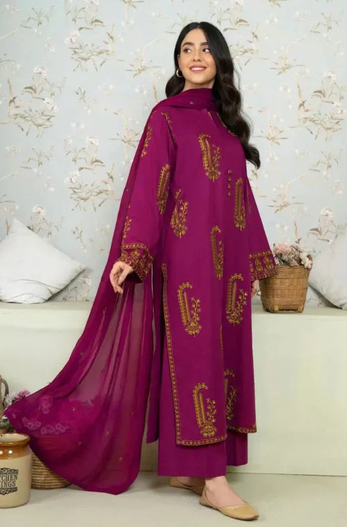 MP2023 - Dyot- 3PC Lawn Embroidered Suit -  Rs.7,500.00 Rs.4,299.00