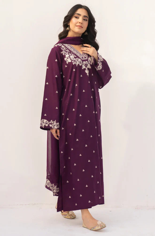 MP1112 - Dyot - Summer 3PC Lawn Embroidered Suit