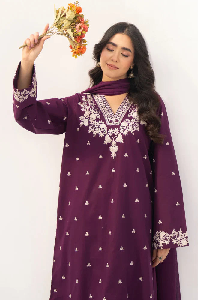 MP1112 - Dyot - Summer 3PC Lawn Embroidered Suit