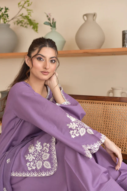 MP1275 - Maliha Summer 3pc Lawn Embroidered Suit