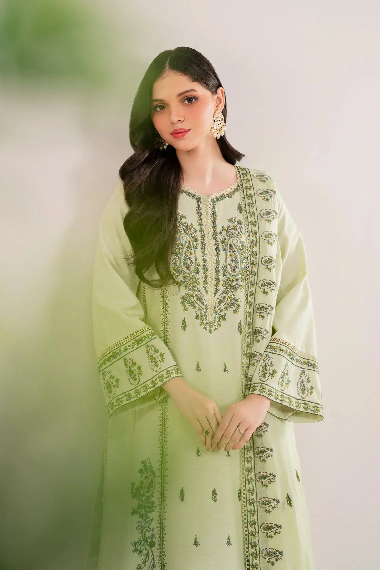 Mp3386-Florent - Winter 3PC Dhanak Embroidered Suit