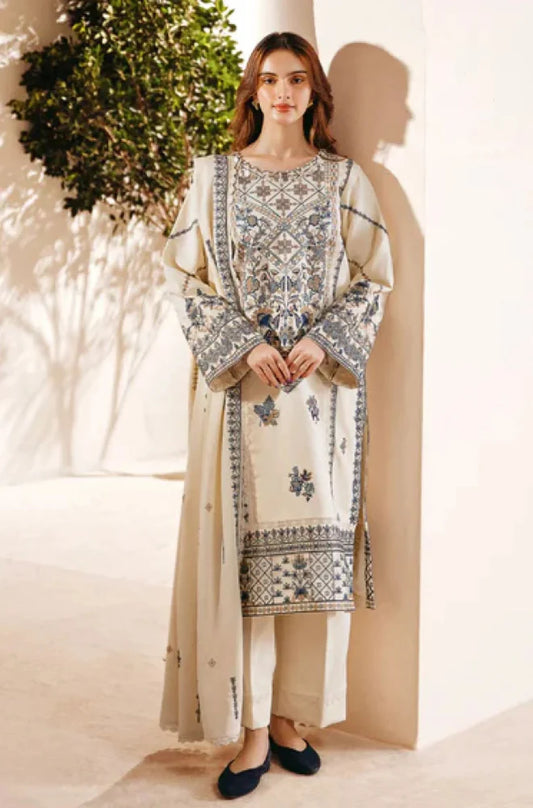 Mp3381-Florent - Winter 3PC Dhanak Embroidered Suit
